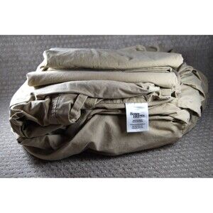 Better Homes and Gardens King Beige Cotton Sheet Set Fitted Flat 2 Pillowcases